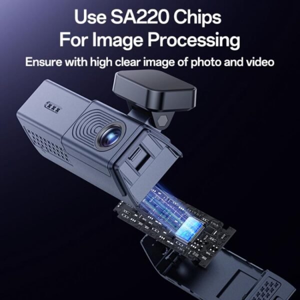 Yesido KM22 1K HD Dual Dash Camera Car Driving Recorder with 1.47 inch Screen, KM22 - Image 3