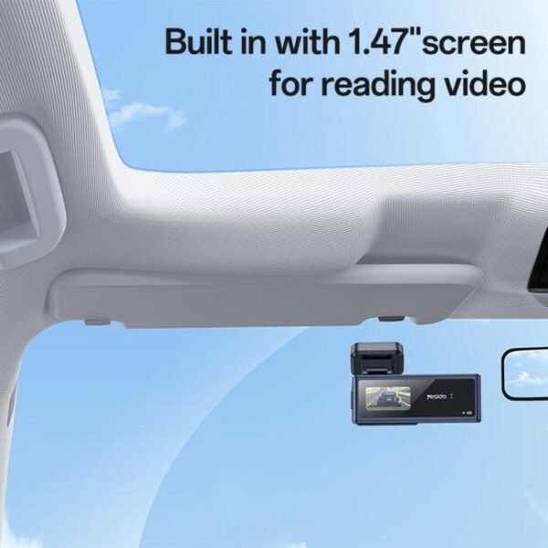 Yesido KM22 1K HD Dual Dash Camera Car Driving Recorder with 1.47 inch Screen, KM22 - Image 4