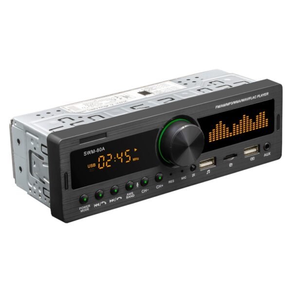 SWM-80A DC12V Car MP3 Support FM / AM & Bluetooth & Mobile Phone Voice Assistant - Image 2