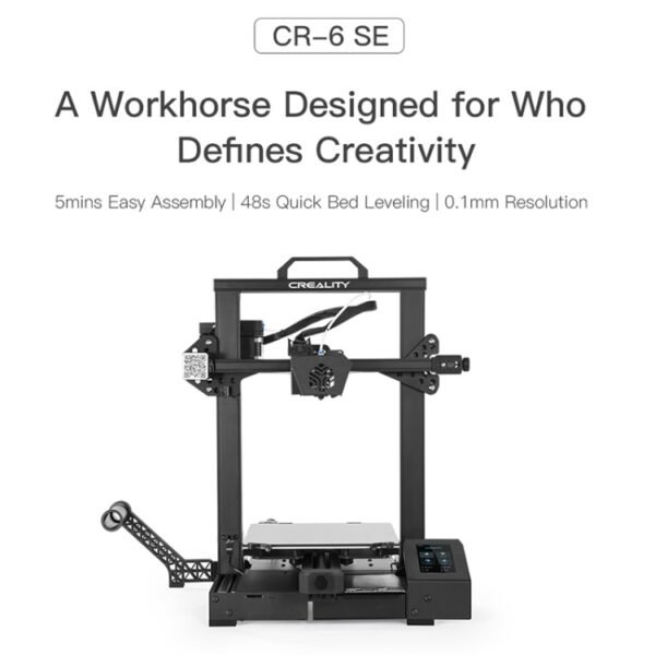 CREALITY CR-6 SE 350W Intelligent Leveling-free DIY 3D Printer, Print Size : 23.5 x 23.5 x 25cm, EU Plug, CR-6 SE - Image 3