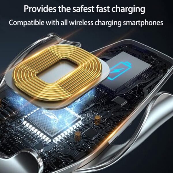 WK WP-U205 15W Vanguard Series Transcendent Wireless Charging Car Holder, WP-U205 - Image 5