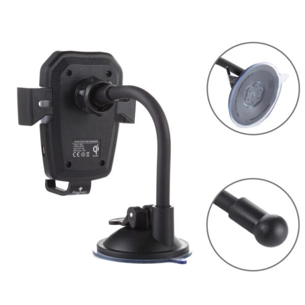 K81 10W QI Universal Rotating Gravity Induction Car Wireless Charging Mobile Phone Holder with Suction Cup - Image 8