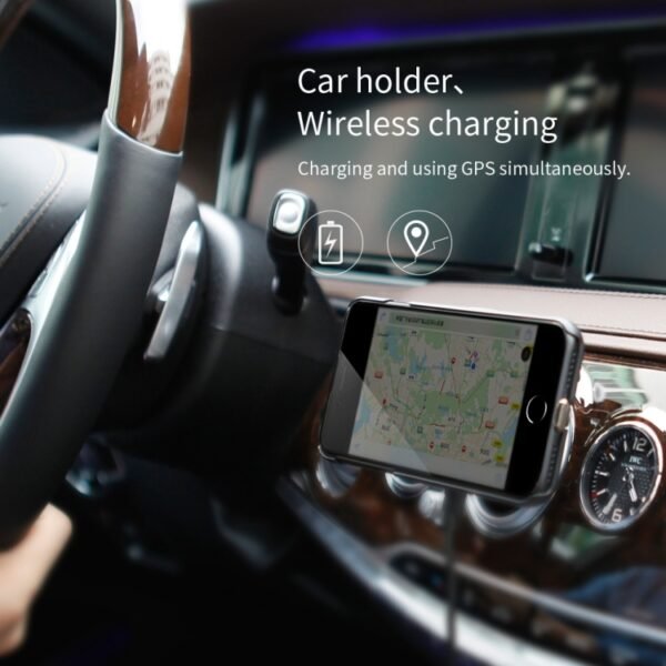 NILLKIN MC027 Car Air Outlet Vent Mount Clamp Holder 10W Fast Charging Qi Magnetic Wireless Charger, MC027 B Type - Image 14