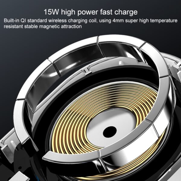 JJT-968 15W Max Output Magnetic Car Air Outlet Bracket Wireless Charger, JJT-968 - Image 5
