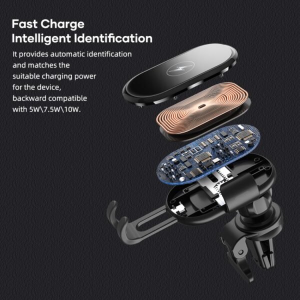 ROCK W31 Car Gravity Wireless Charging Air Outlet Bracket - Image 11