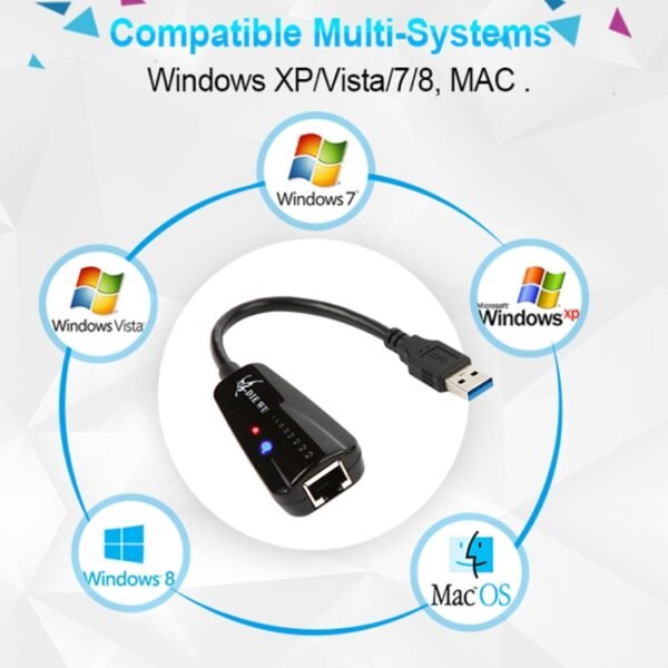 DIE WU TXA042 Realtek 8153 USB 3.0 to Gigabit Ethernet RJ45 LAN 10/100/1000Mbps Network Card Adapter - Image 6