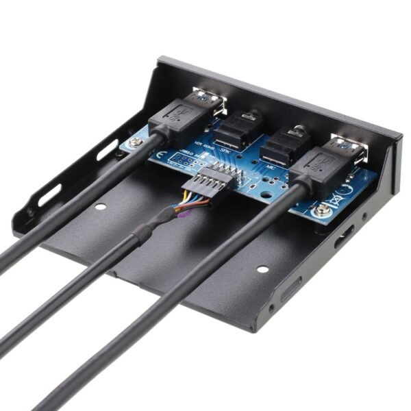 2 Ports + HD-AUDIO USB 3.0 Front Panel Data Hub - Image 3
