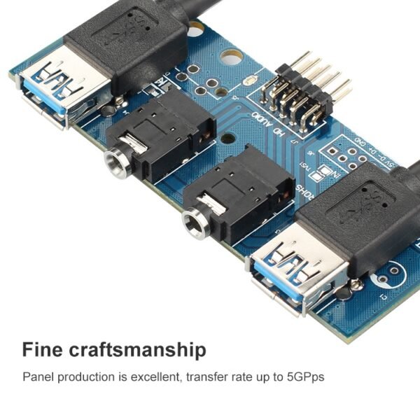 2 Ports + HD-AUDIO USB 3.0 Front Panel Data Hub - Image 6