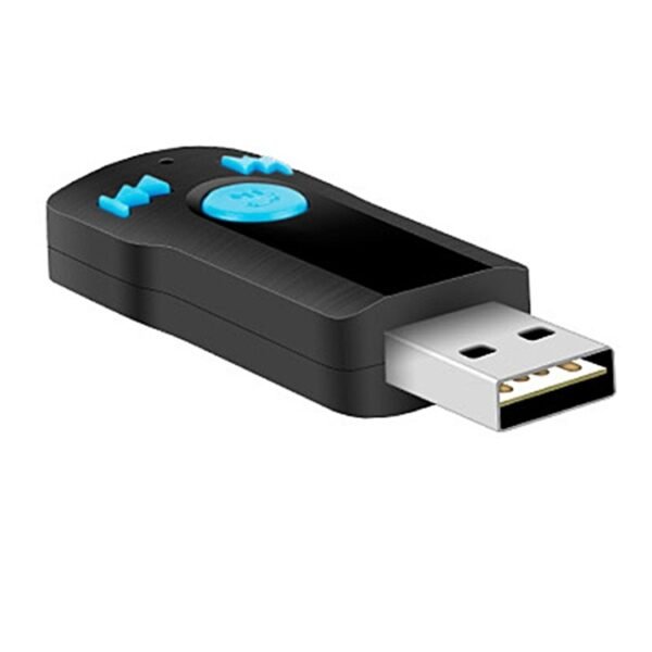 BC07 Mini Brushed Texture USB Bluetooth Receiver MP3 Player SD/TF Card Reader with Microphone & Audio Cable, Support Handsfree & AUX Output & 32GB Micro SD / TF Card & Two-sided USB Port Connecting - Image 2