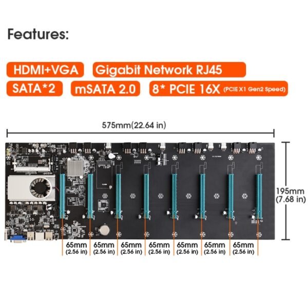 BTC-S37 Professional Mining Motherboard - Image 6