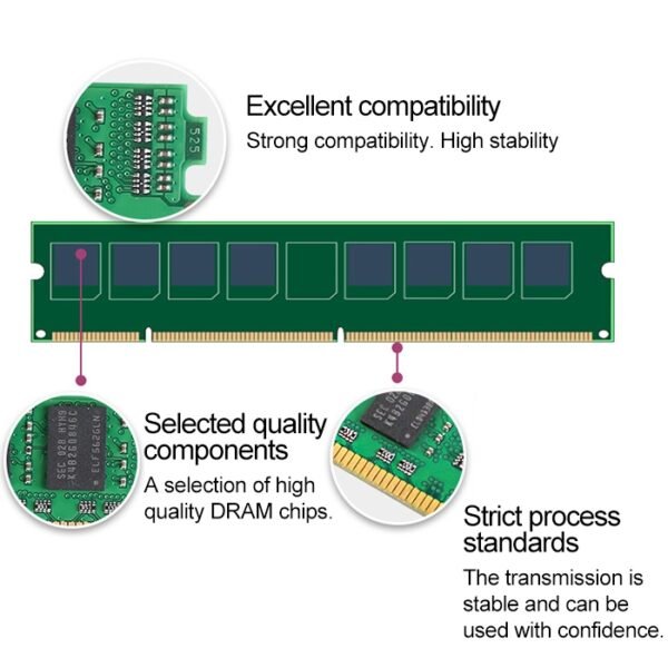JingHai 1.5V DDR3 1333 / 1600MHz 8GB Memory RAM Module for Desktop PC - Image 4