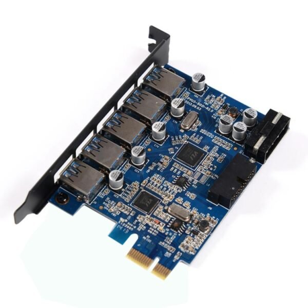 ORICO PVU3-5O2I USB3.0 * 5 + 20Pin Slot * 1 PCI Express Card for Desktop, 5Gbps Superspeed Data Transmission, 5 Ports USB3.0 - Image 2