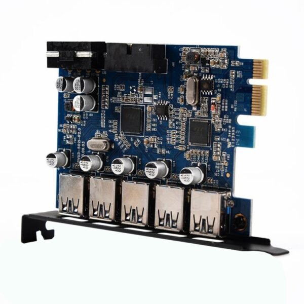 ORICO PVU3-5O2I USB3.0 * 5 + 20Pin Slot * 1 PCI Express Card for Desktop, 5Gbps Superspeed Data Transmission, 5 Ports USB3.0 - Image 4
