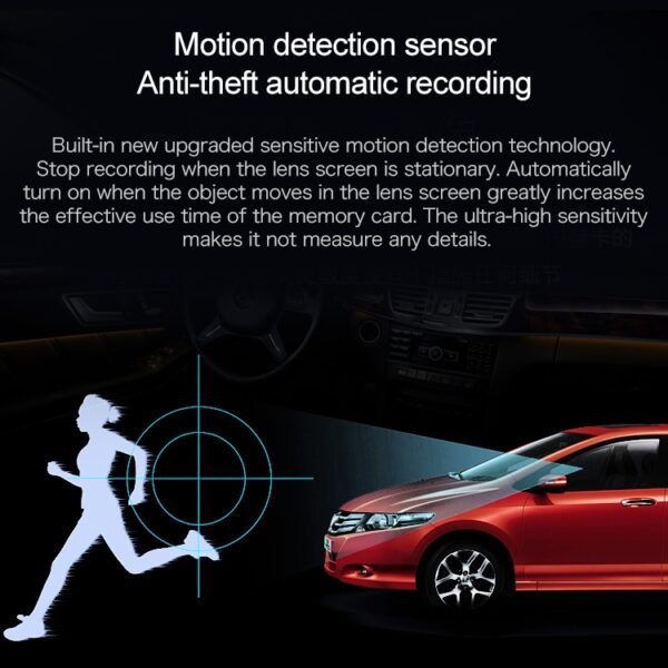 Mini Car DVR Camera Recorder 2.0 inch LCD Screen HD 1080P 170 Degrees Wide Angle Viewing, Support Motion Detection / Infrared Night Vision / TF Card / Mic, 2.0 inch - Image 14