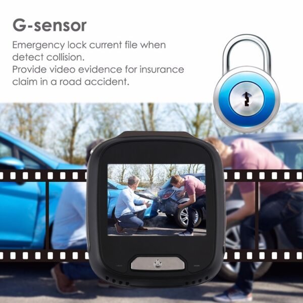 Mini Car DVR Camera Recorder 2.0 inch LCD Screen HD 1080P 170 Degrees Wide Angle Viewing, Support Motion Detection / Infrared Night Vision / TF Card / Mic, 2.0 inch - Image 10