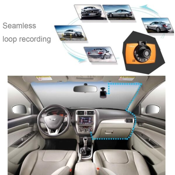 Generalplus 720P VGA 2.4 inch LCD Screen Display Car DVR Recorder, Support Loop Recording / Motion Detection / Night Vision Function, 2.4 inch - Image 13