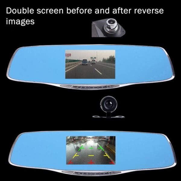 G835 HD 1080P 4.3 inch Screen Display Rearview Mirror Vehicle DVR, Generalplus 2248, 2 Cameras 170 Degree Wide Angle Viewing, Support HDR Recording / Motion Detection Function - Image 12