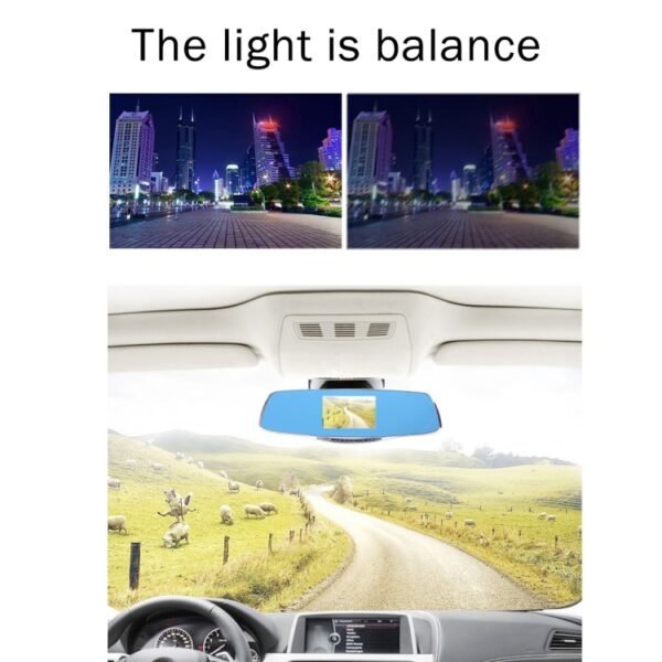 G835 HD 1080P 4.3 inch Screen Display Rearview Mirror Vehicle DVR, Generalplus 2248, 2 Cameras 170 Degree Wide Angle Viewing, Support HDR Recording / Motion Detection Function - Image 13