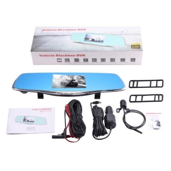 G835 HD 1080P 4.3 inch Screen Display Rearview Mirror Vehicle DVR, Generalplus 2248, 2 Cameras 170 Degree Wide Angle Viewing, Support HDR Recording / Motion Detection Function - Image 7