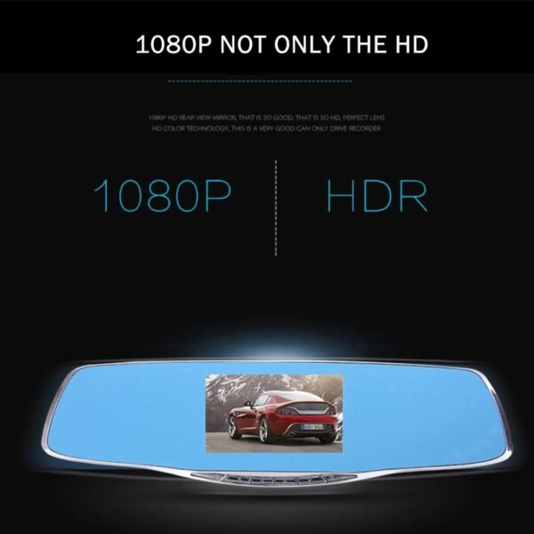 G835 HD 1080P 4.3 inch Screen Display Rearview Mirror Vehicle DVR, Generalplus 2248, 2 Cameras 170 Degree Wide Angle Viewing, Support HDR Recording / Motion Detection Function - Image 9