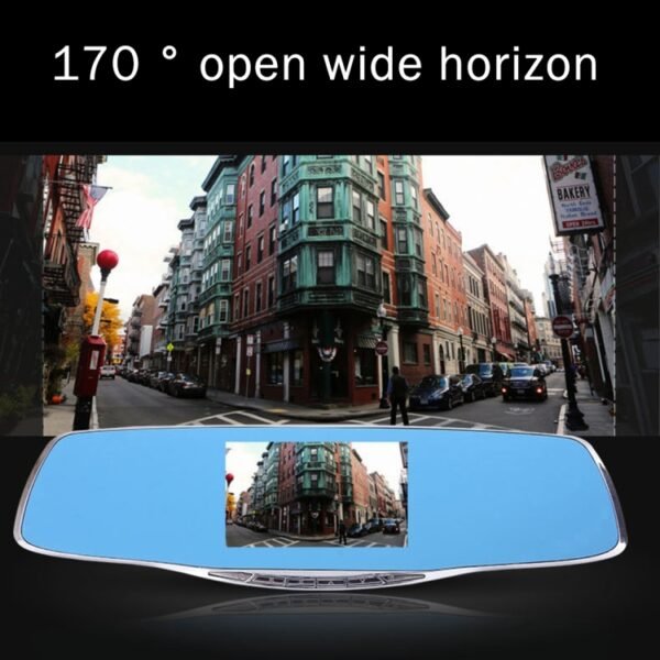 G835 HD 1080P 4.3 inch Screen Display Rearview Mirror Vehicle DVR, Generalplus 2248, 2 Cameras 170 Degree Wide Angle Viewing, Support HDR Recording / Motion Detection Function - Image 10