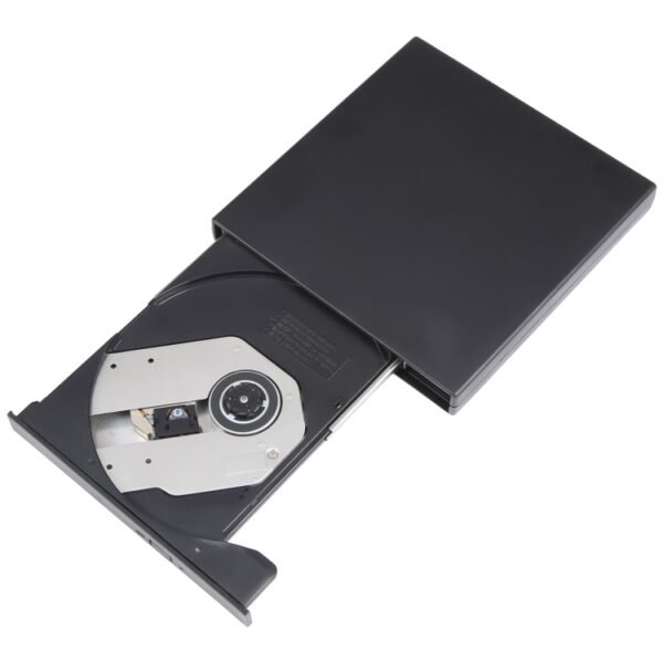 USB Slim Portable Optical Drive (CD-ROM)(Black) - Image 4
