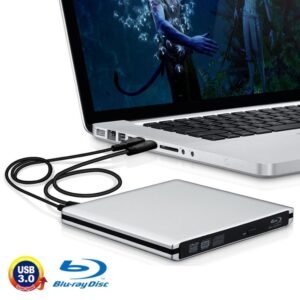 USB 3.0 Aluminum Alloy Portable DVD / CD Rewritable Blu-ray Drive for 12.7mm SATA ODD / HDD, Plug and Play, Blu-ray Drive (Silver), Blu-ray Drive (Red)