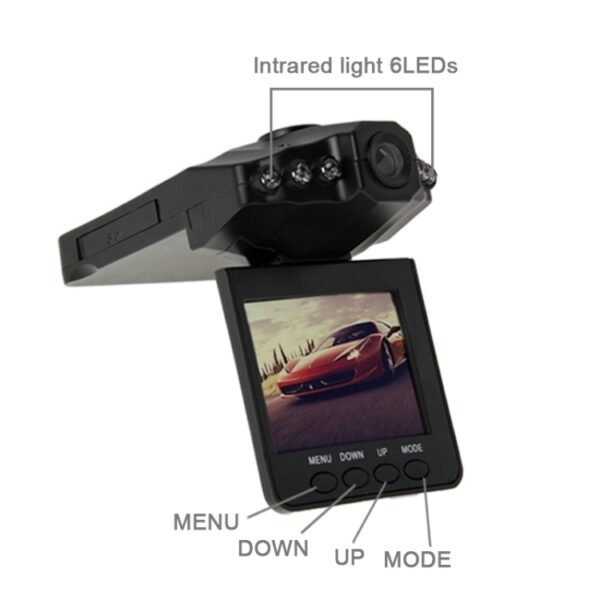 2.5 inch Screen High Definition Video Recorder, 6 LED Light, AVI Video Format, Support SD Card, Loop Recording Function (Generalplus Scheme), 2.5 inch - Image 5