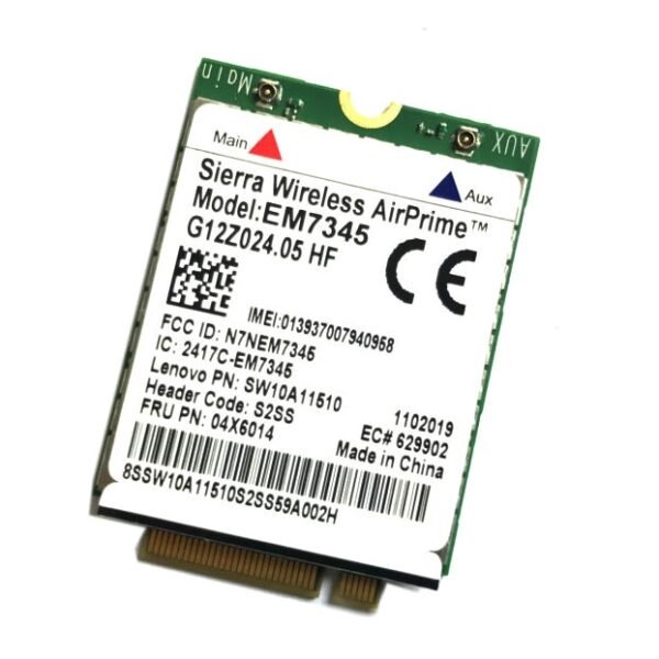 EM7345 4G Module NGFF M.2 WWAN Card 04 x 6014 4G LTE / HSPA + 42Mbps Card for Lenovo IBM / ThinkPad T450 / X240 - Image 2