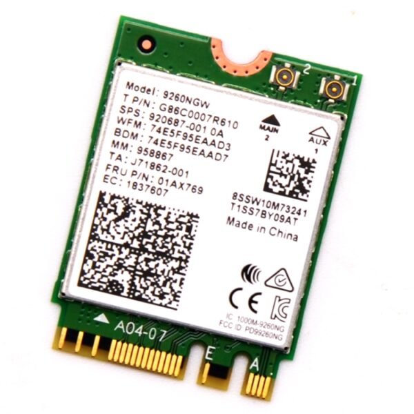 9260NGW Wireless-AC Dual Band 802.11ac 1730Mbps Bluetooth 5.0 WLAN Network Card - Image 3