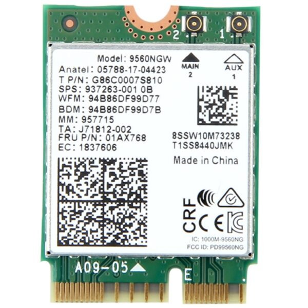 9560NGW Dual Band 1.73Gbps Wireless for Intel 9560ac NGFF Key E Wifi Card 8020.11ac Bluetooth 5.0 Laptop for Windows 10 - Image 2