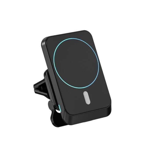 W-987 Magnetic Suction 15W Wireless Charger Car Air Outlet Bracket for iPhone 12 Series and other Smart Phones, W-987 - Image 2