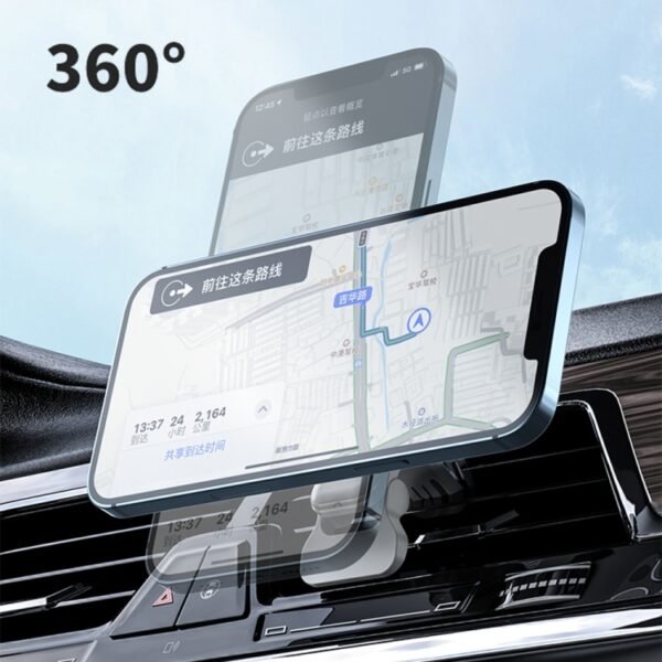 W-987 Magnetic Suction 15W Wireless Charger Car Air Outlet Bracket for iPhone 12 Series and other Smart Phones, W-987 - Image 4