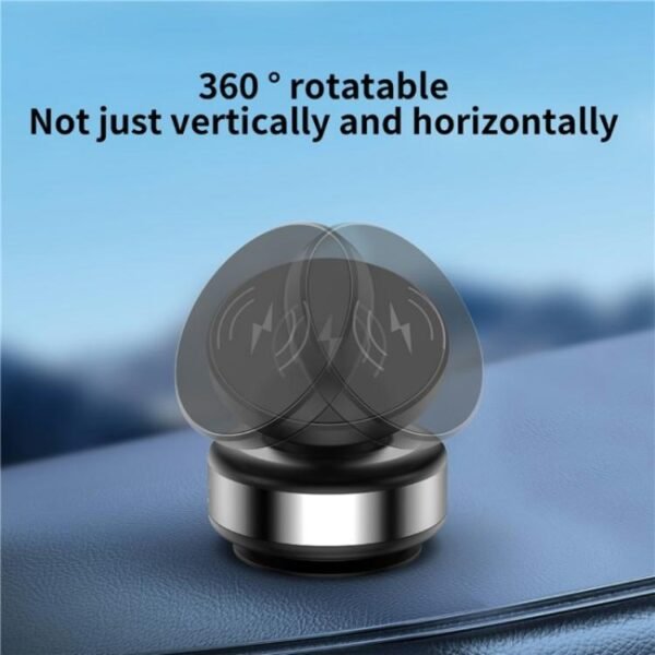 X9C Wireless Charging Navigation Stand Car Magnetic Suction Vacuum Phone Holder, X9C (Black), X9C (Silver) - Image 5