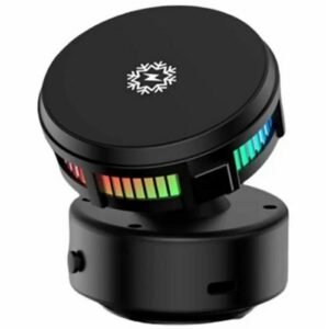 X19 Car Phone Holder 15W Wireless Charging Vacuum Suction Cooling Magnetic Phone Stand, X9 (Black), X9 (Silver)