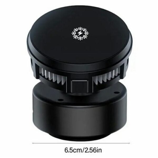 X19 Car Phone Holder 15W Wireless Charging Vacuum Suction Cooling Magnetic Phone Stand, X9 (Black), X9 (Silver) - Image 9