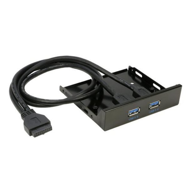 2-Port USB 3.0 3.5 inch Front Panel Data Hub for PC