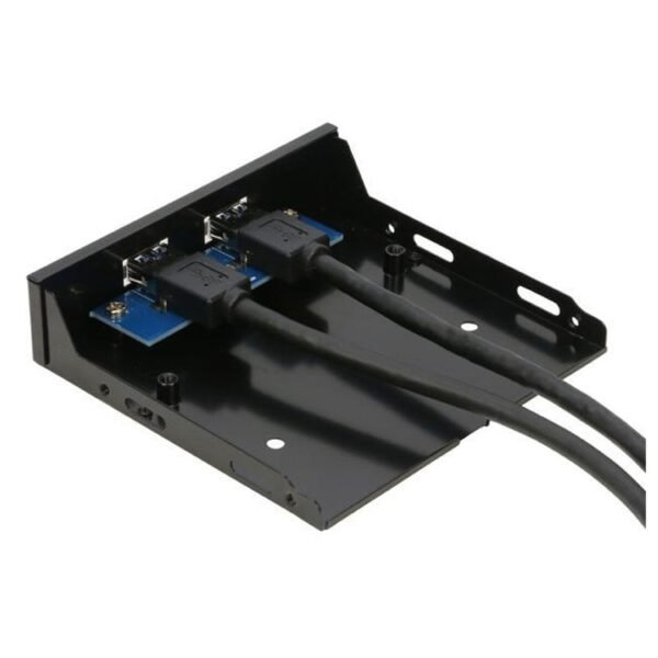 2-Port USB 3.0 3.5 inch Front Panel Data Hub for PC - Image 4