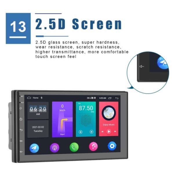 A2799 10 Inch Android WiFi 2+32G Central Control Large screen Universal Car Navigation Reversing Video Player, Standard, Standard+4Lights Camera, Standard+12Lights Camera, Standard+AHD Camera - Image 11