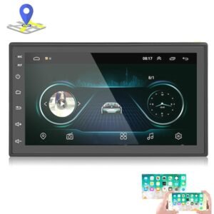 Car 7 inch Universal Android Navigation MP5 Player GPS Bluetooth Car Navigation All-in-one, Standard +4 Lights Camera, Standard +8 Lights Camera