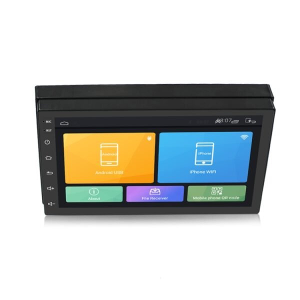 Car 7 inch Universal Android Navigation MP5 Player GPS Bluetooth Car Navigation All-in-one, Standard +4 Lights Camera, Standard +8 Lights Camera - Image 2