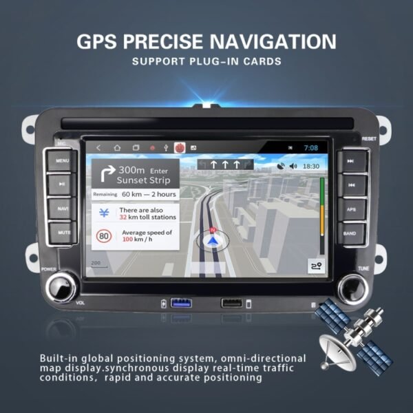Suitable for Volkswagen 7-inch Car Multimedia Player Navigation Bluetooth Reversing Integrated Machine Android 10.0, 1+16G, 2+16G, 2+32G - Image 6