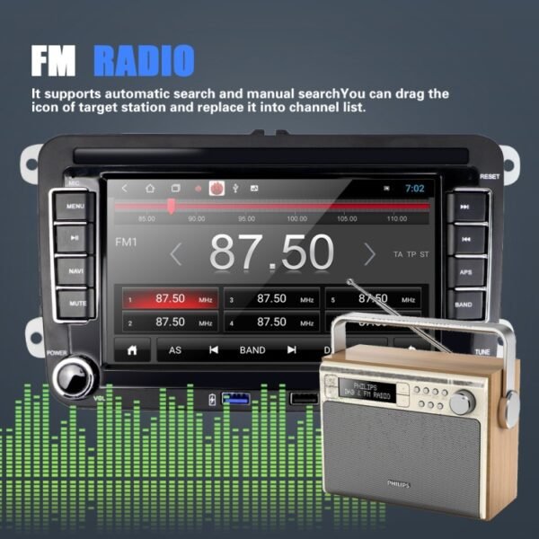 Suitable for Volkswagen 7-inch Car Multimedia Player Navigation Bluetooth Reversing Integrated Machine Android 10.0, 1+16G, 2+16G, 2+32G - Image 9