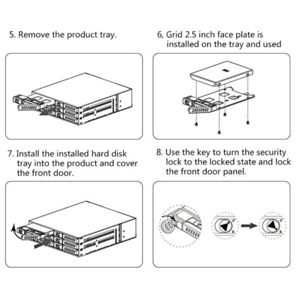 OImaster MR-6601 Six-Bay Optical Drive Hard Disk Box - Image 12