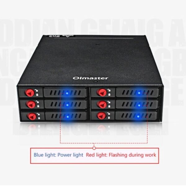 OImaster MR-6601 Six-Bay Optical Drive Hard Disk Box - Image 8