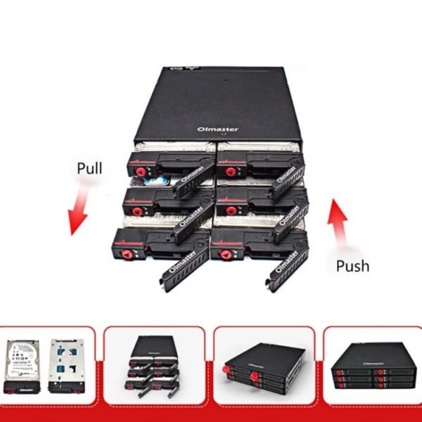 OImaster MR-6601 Six-Bay Optical Drive Hard Disk Box - Image 9