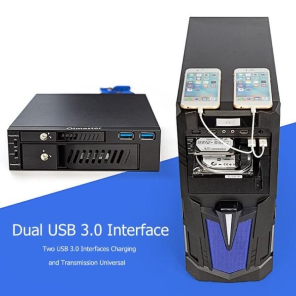 Oimaster MR-6203 Double Bay Optical Drive Hard Drive Box Hard Drive Bracket - Image 4