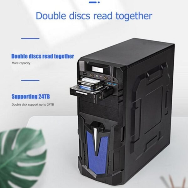 Oimaster MR-6203 Double Bay Optical Drive Hard Drive Box Hard Drive Bracket - Image 6