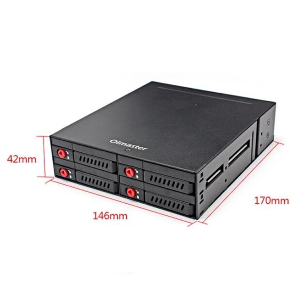 OImaster MR-6401 Four-Bay Chassis Built-In Optical Drive Hard Disk Box - Image 3