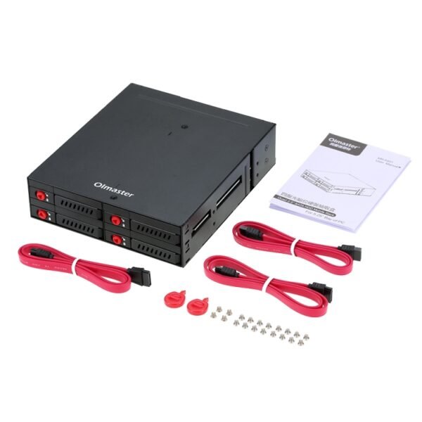OImaster MR-6401 Four-Bay Chassis Built-In Optical Drive Hard Disk Box - Image 4